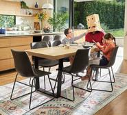 Bridge 6 Seater Dining Set With Jonnie Chairs Black