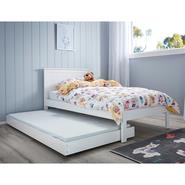 Jordan Single Trundle Bed White