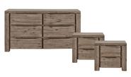 Toronto 3 Piece Deluxe Bedroom Set Brown