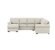 Hampton 6 Seater Modular With Right Chaise Grey
