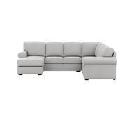 Hampton 6 Seater Modular With Right Chaise Grey
