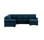 Hampton 6 Seater Modular With Right Chaise Blue