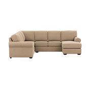 Hampton 6 Seater Modular With Right Chaise Grey