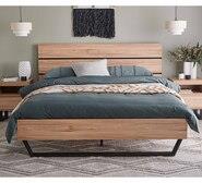 Bridge King Bed Brown