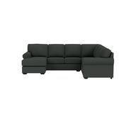 Hampton 6 Seater Modular With Right Chaise Grey