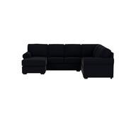 Hampton 6 Seater Modular With Right Chaise Blue