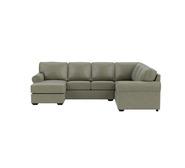 Hampton 6 Seater Modular With Right Chaise Brown