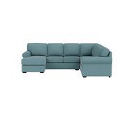 Hampton 6 Seater Modular With Right Chaise Blue