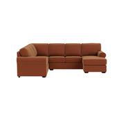 Hampton 6 Seater Modular With Right Chaise Blue