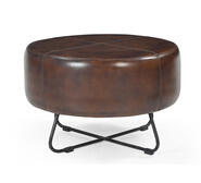 Bolero Leather Ottoman Brown