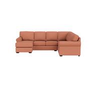 Hampton 6 Seater Modular With Left Chaise Linden Rose