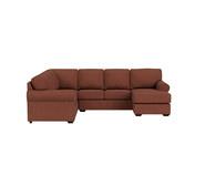 Hampton 6 Seater Modular With Right Chaise Bancroft Merlot
