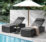 2 Seater Hilary Lounge Set Black