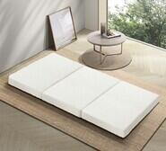 Adler Sherpa Folding Double Mattress White