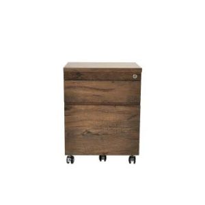 Weslea File Pedestal on Castors - Antique Oak