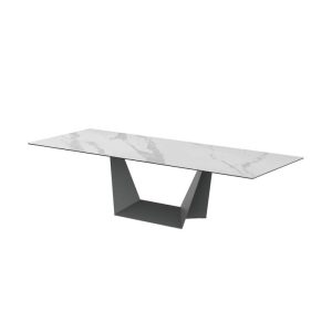 Raimon Furniture Arianna Extension Rectangular Kitchen Dining Table Ceramic 210-290cm - Marmo
