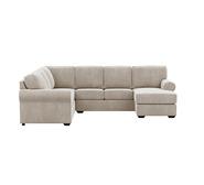 Hampton 6 Seater Modular With Right Chaise Grey