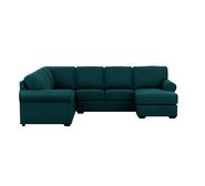 Hampton 6 Seater Modular With Right Chaise Blue