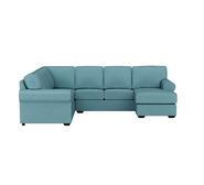 Hampton 6 Seater Modular With Right Chaise Blue