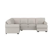 Hampton 6 Seater Modular With Right Chaise Grey