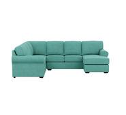 Hampton 6 Seater Modular With Right Chaise Blue