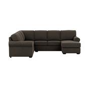 Hampton 6 Seater Modular With Right Chaise Grey