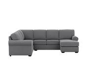 Hampton 6 Seater Modular With Right Chaise Grey