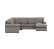 Hampton 6 Seater Modular With Right Chaise Grey