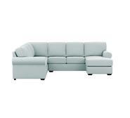 Hampton 6 Seater Modular With Right Chaise Blue