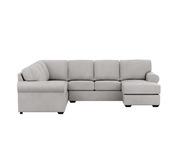 Hampton 6 Seater Modular With Right Chaise Grey