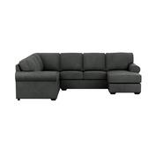 Hampton 6 Seater Modular With Right Chaise Grey