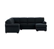 Hampton 6 Seater Modular With Right Chaise Blue