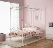 Giselle Four Poster Single Bed White