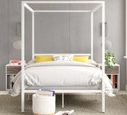 Alicia Double 4 Poster Bed White